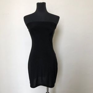 Black Sleeveless Slip Dress